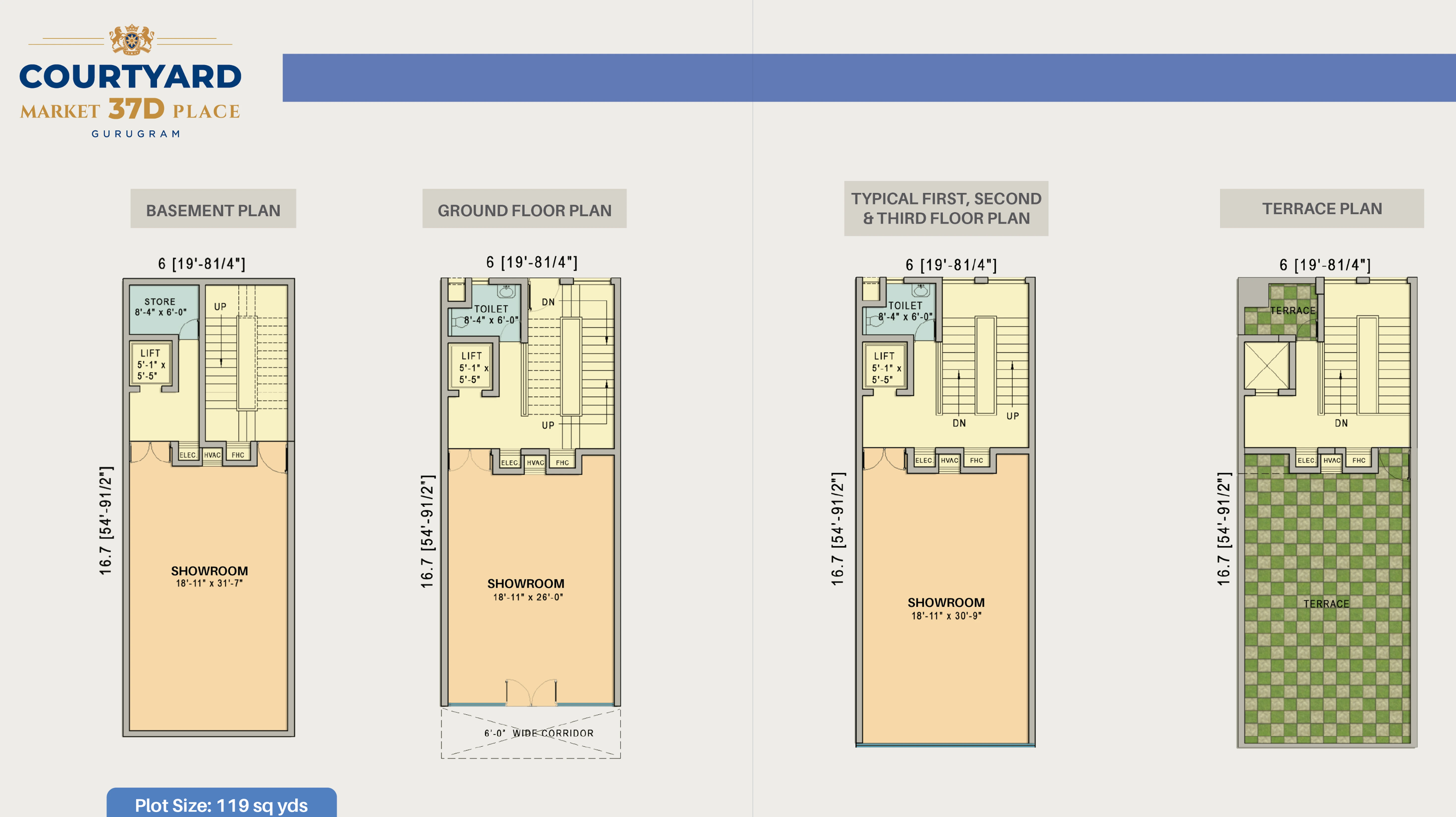 Royal Green Courtyard 37D Floor Plans