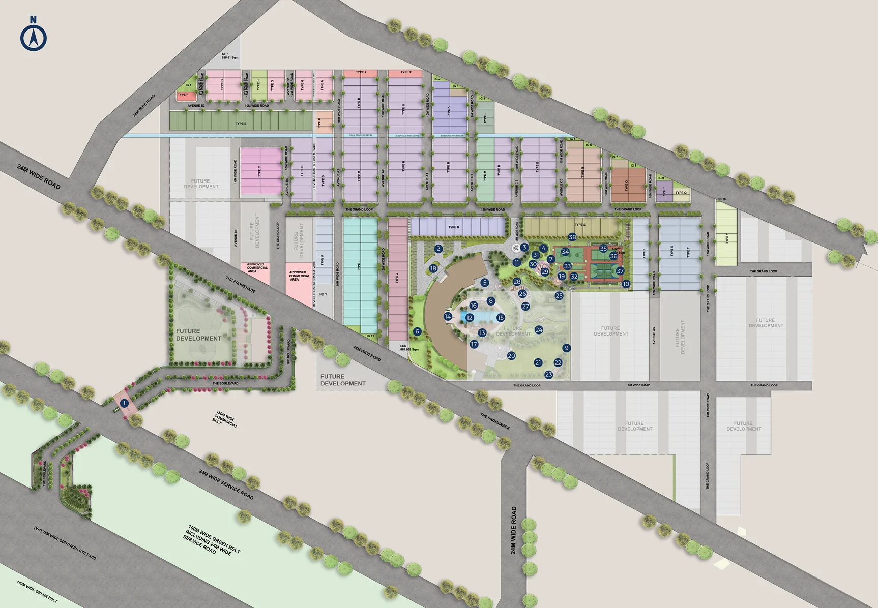Residential project site plan