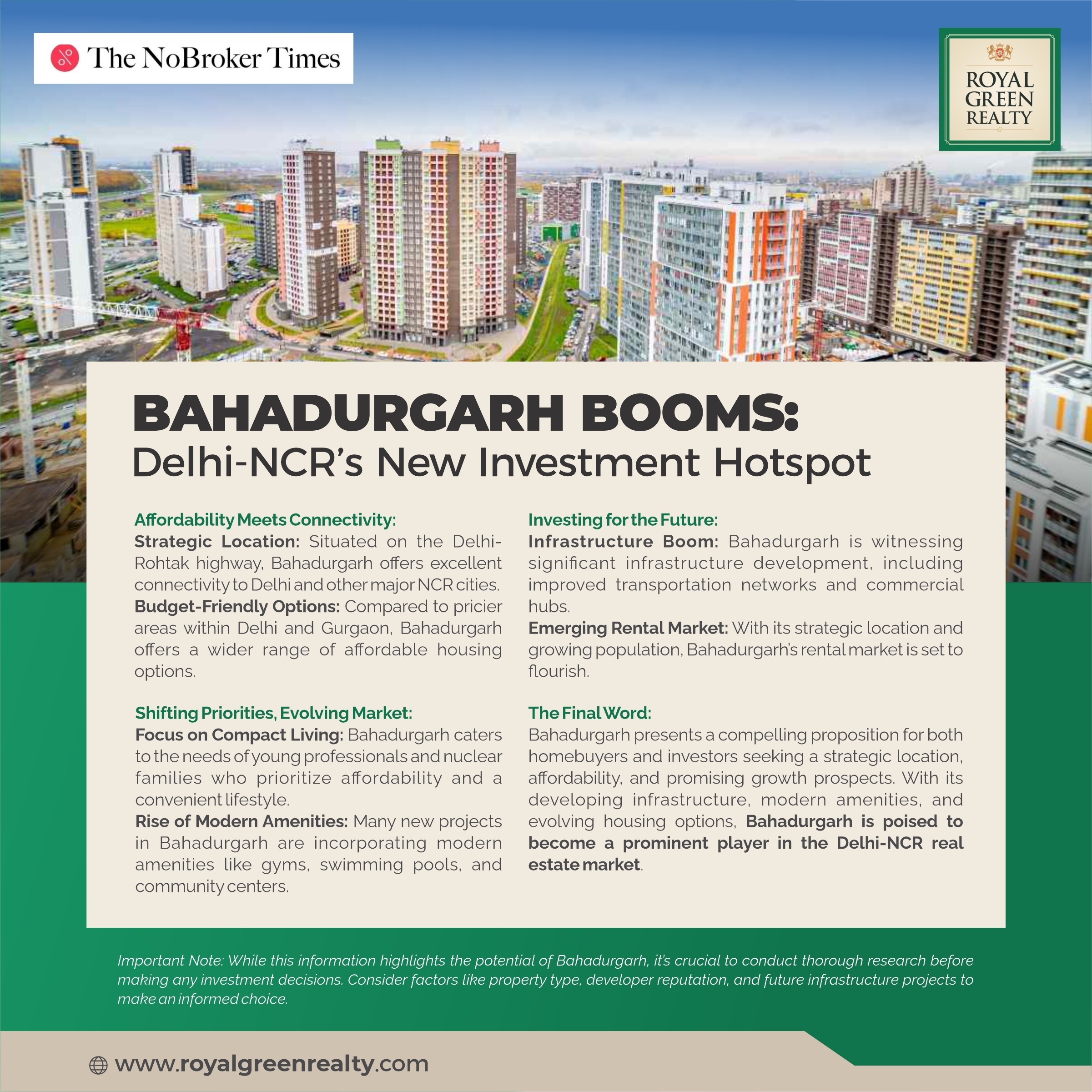 Bahadurgarh booms: Delhi NCR's New investment hotspot