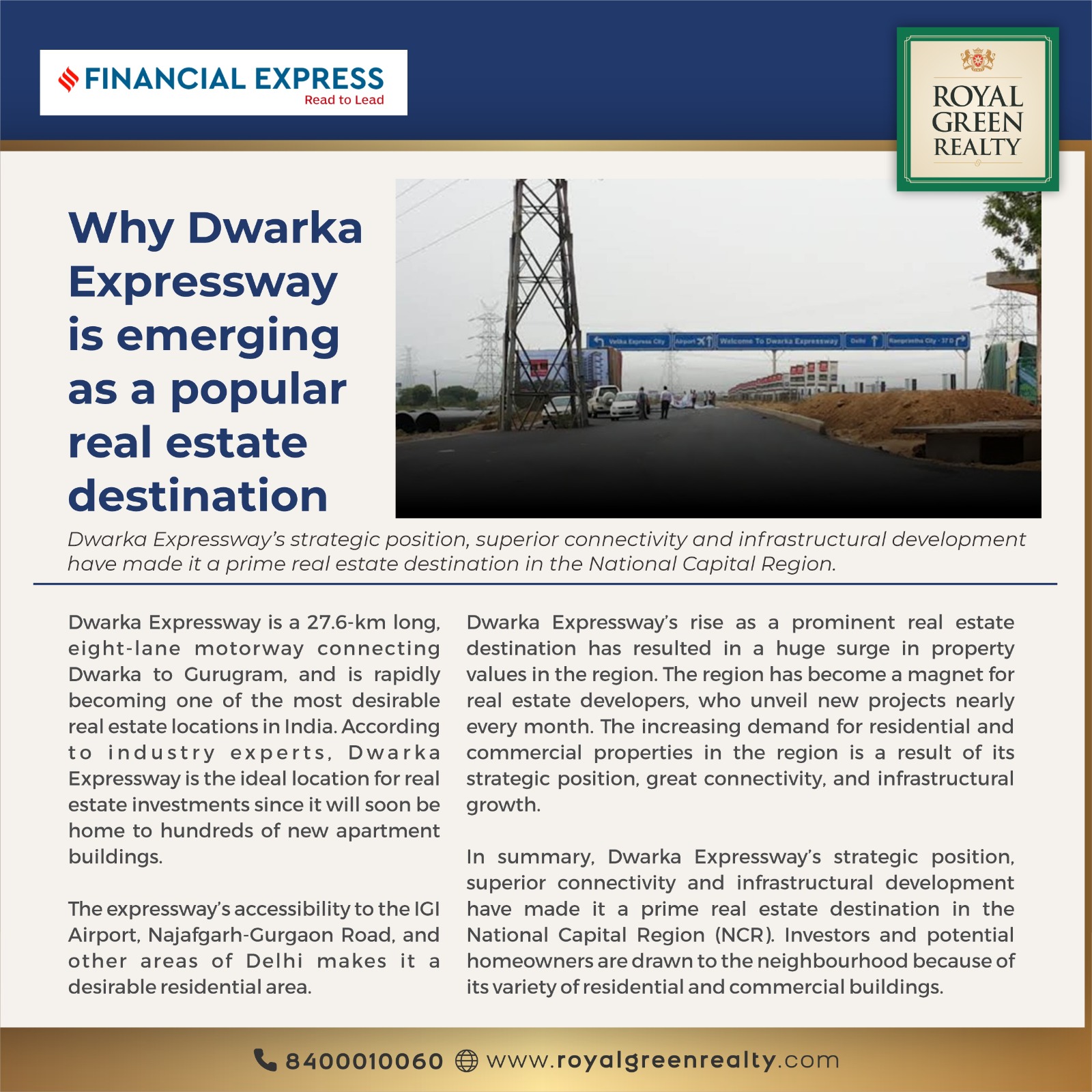 Why Dwarka Expressway is emerging as a popularreal estate destination